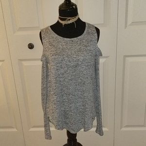 Grey off the shoulder top